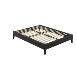 Slimline Bed Frame Ebony Black - Queen
