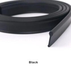 Soft Rubber Shower Seal for Folding Door bath Shower Screen Accessory, Black