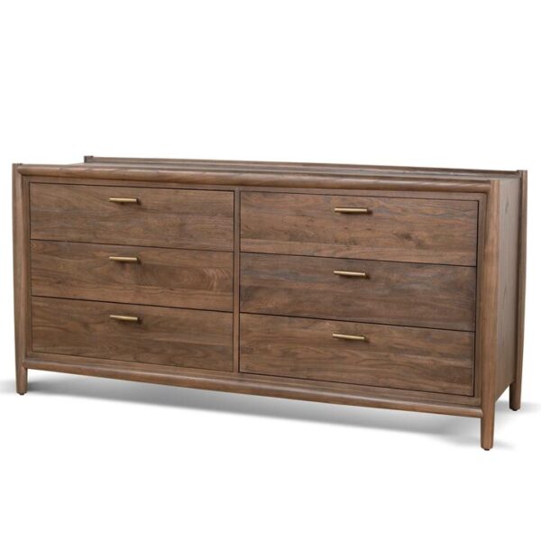 Sophia 6 Drawer Wooden Chest - Walnut by Interior Secrets - AfterPay Available