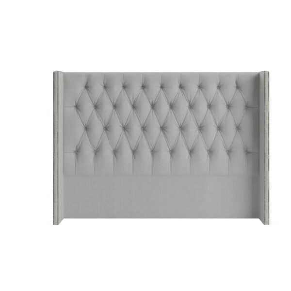 Stella Winged Bed Head Cloud Grey - King