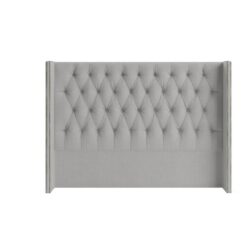 Stella Winged Bed Head Cloud Grey - Queen