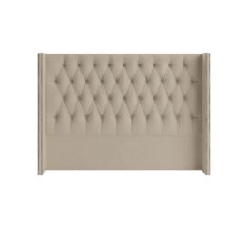 Stella Winged Bed Head French Beige - Queen