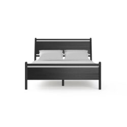 Suki Wooden Bed Frame Black Oak Queen - Queen
