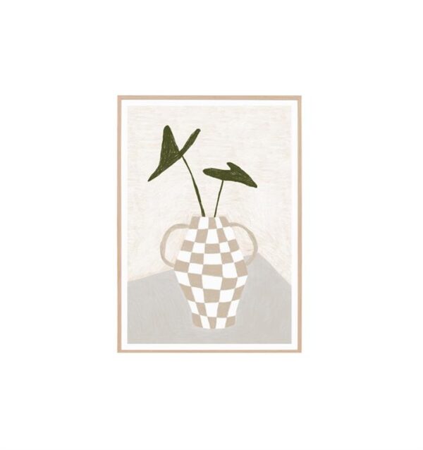 Sunday Vase Wall Art Print - Sand by Interior Secrets - AfterPay Available