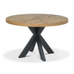 Tammi 4 Seater Round Dining Table - European Knotty Oak by Interior Secrets - AfterPay Available