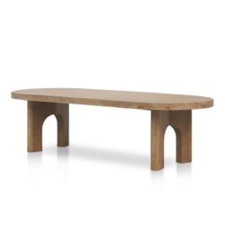 Teresa 2.8m Oval Dining Table - Natural by Interior Secrets - AfterPay Available