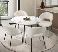 Tessa Dining Table & Chair Set Black