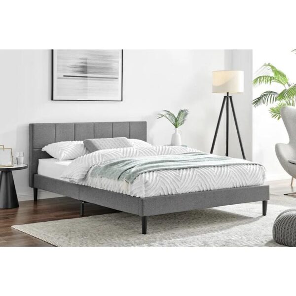Theodore Bed Frame - Charcoal, Double - Double