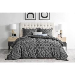Tilly Tufted Quilt Cover Set Castlerock - Double