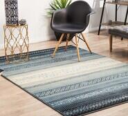 Tink 330 X 240 Cm Blue Rectangle Rug Blue Extra Large