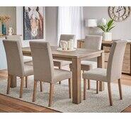 Toronto 6 Seater Dining Set With Avenue Chairs Brown