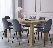 Toronto 6 Seater Dining Table Brown