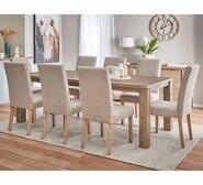 Toronto 8 Seater Dining Set With Avenue Chairs Brown