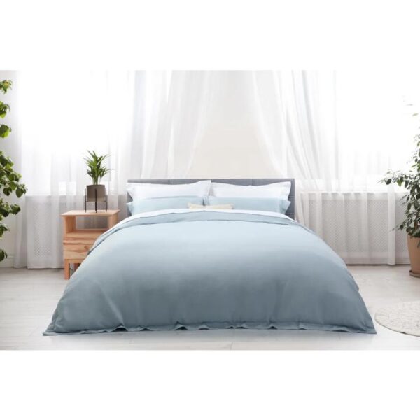 Trafalgar 1200TC Cotton Rich Quilt Cover Set - Blue, King - King