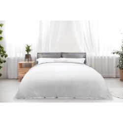 Trafalgar 1200TC Cotton Rich Quilt Cover Set - White, King - King