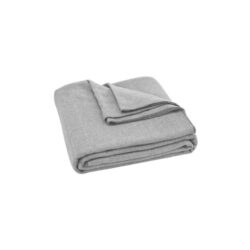 Trafalgar Herringbone Wool Blanket - Grey, Queen/King - Queen/King