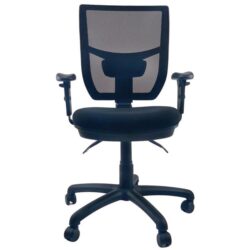 UNIX RACER AFRDI Mesh Easy Adjustable Handwheel Office Task Computer Chair - Black