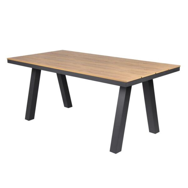 Vanesa 1.8m Charcoal Outdoor Dining Table - Natural by Interior Secrets - AfterPay Available