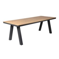 Vanesa 2.3m Charcoal Outdoor Dining Table - Natural by Interior Secrets - AfterPay Available