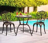 Veran 3 Piece Outdoor Bistro Set Bronze
