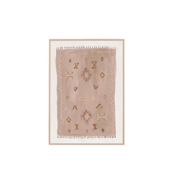 Vintage Rug I Wall Art Print - Sand by Interior Secrets - AfterPay Available