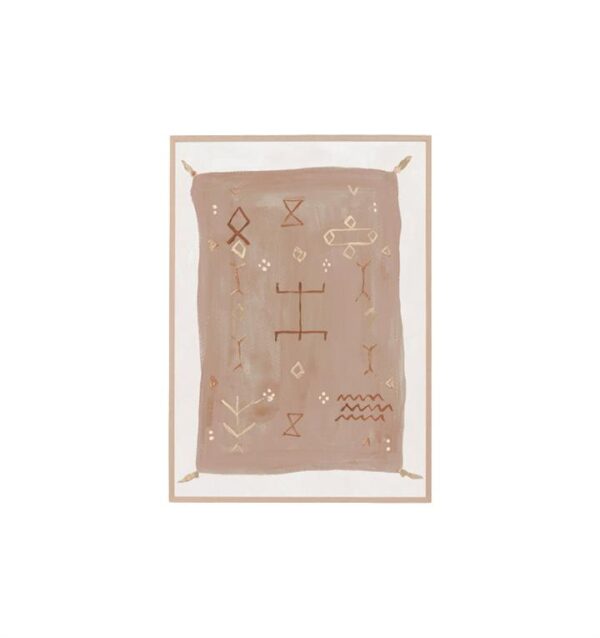 Vintage Rug II Wall Art Print - Sand by Interior Secrets - AfterPay Available