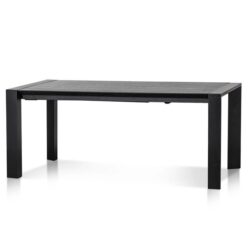 Viola Extendable (1.8m - 2.8m) Wooden Dining Table - Black by Interior Secrets - AfterPay Available