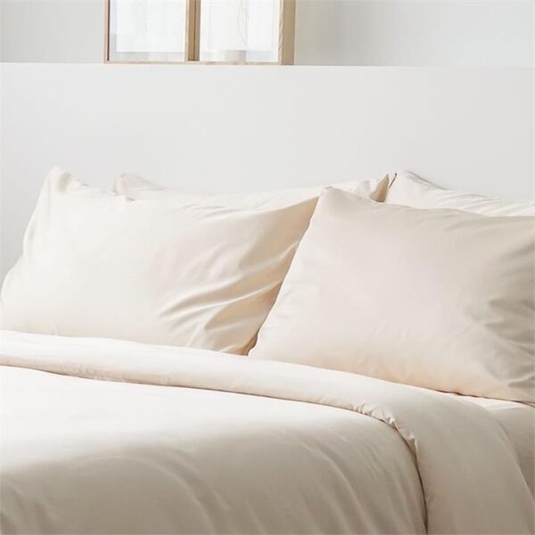 Weighted Blanket + Cotton Duvet Cover with 1 Pillow Case Pair Super Single / 5kg / Sandshell