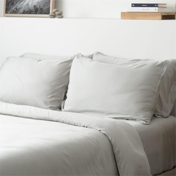 Weighted Blanket Set with TENCEL Lyocell Duvet Cover Queen / 9kg / Mist Grey