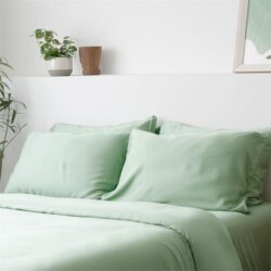 Weighted Blanket Set with TENCEL Lyocell Duvet Cover Super Single / 5kg / Fern Green