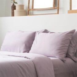 Weighted Blanket Set with TENCEL Lyocell Duvet Cover & 2 Pillowcases Super Single / 7kg / Lilac Mauve