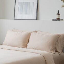 Weighted Blanket Set with TENCEL Lyocell Duvet Cover & 2 Pillowcases Super Single / 7kg / Sand Taupe