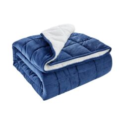 Weighted Sherpa Blanket - Navy, 9 KG - 9kg