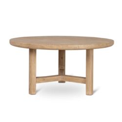 Yamila 1.52m Elm Round Dining Table - Natural by Interior Secrets - AfterPay Available