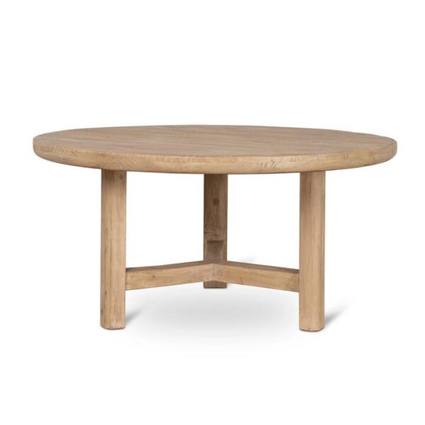 Yamila 1.52m Elm Round Dining Table - Natural by Interior Secrets - AfterPay Available