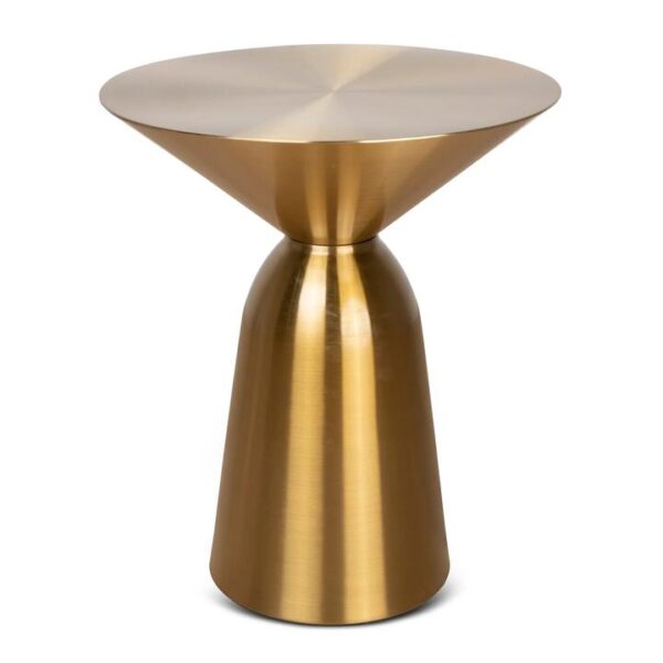 Zenon 45cm Round Side Table - Gold by Interior Secrets - AfterPay Available