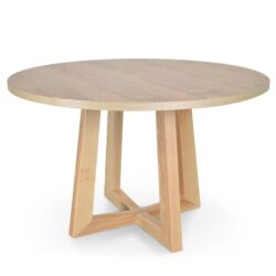 Zodiac 1.2m Round Wooden Dining Table - Natural by Interior Secrets - AfterPay Available