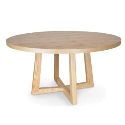 Zodiac 1.5m Round Wooden Dining Table - Natural by Interior Secrets - AfterPay Available