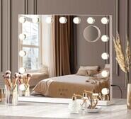 Zurie Hollywood Make Up Mirror White