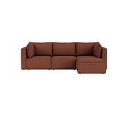 Belmore 3 Seater Modular Sofa With Ottoman Bancroft Merlot