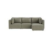 Belmore 3 Seater Modular Sofa With Ottoman Brown
