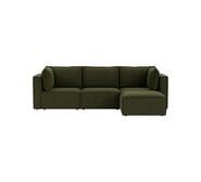 Belmore 3 Seater Modular Sofa With Ottoman Green