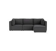 Belmore 3 Seater Modular Sofa With Ottoman Grey