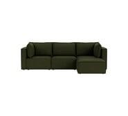 Belmore 3 Seater Modular Sofa With Ottoman Mason Olive