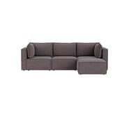 Belmore 3 Seater Modular Sofa With Ottoman Purple