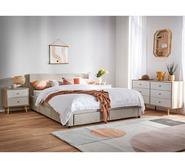 Caleb Queen Storage Bed Grey