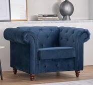 Carlotta 1 Seater Sofa Blue
