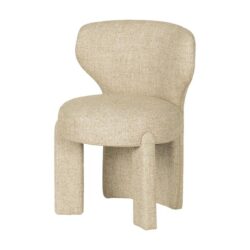 Cory Fabric Dining Chair - Pale Beige by Interior Secrets - AfterPay Available