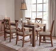 Dalkeith 6 Seater Dining Set Brown