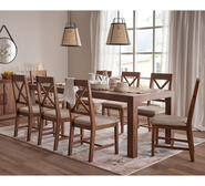 Dalkeith 8 Seater Dining Set Brown